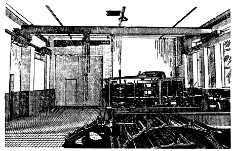 Рис. 1. Общий вид мастерской с установленной кран-балкой грузоподъёмностью 3 т